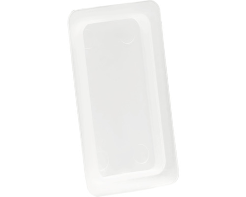 Prázdná bílá plastová miska