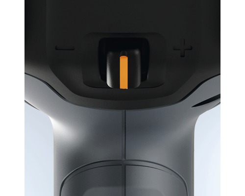 Detailní pohled na přepínač pro nastavení točivého momentu na šroubováku