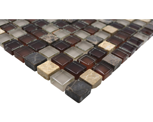 Mozaikové dlaždice ze skla a přírodního kamene