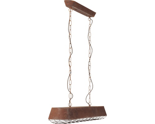 Závěsné svítidlo s řetězovým závěsem a kovovým stínidlem