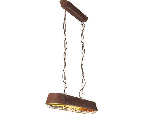 Kovové závěsné svítidlo s řetízkovým závěsem