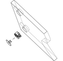 Zobrazení upevňovacího prvku a odpovídajícího držáku