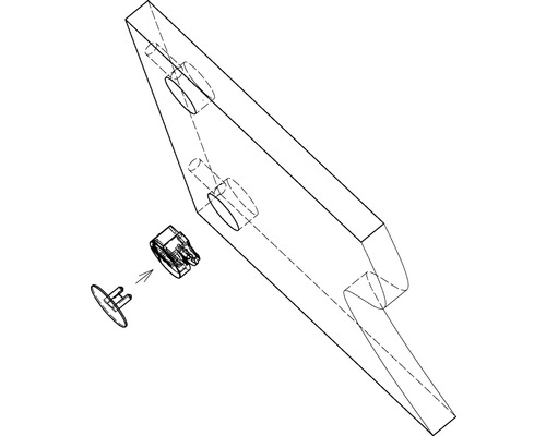 Zobrazení upevňovacího prvku a odpovídajícího držáku