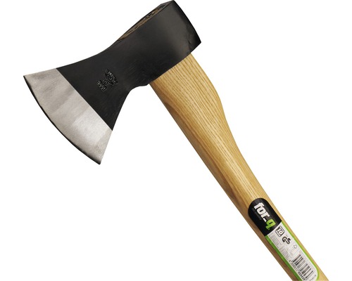 Sekera s dřevěnou rukojetí