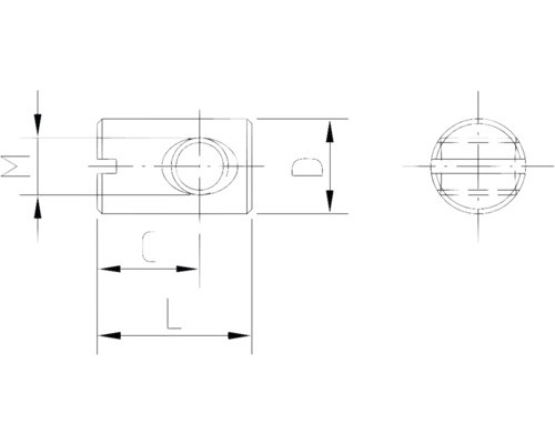 Technický výkres součásti s rozměry