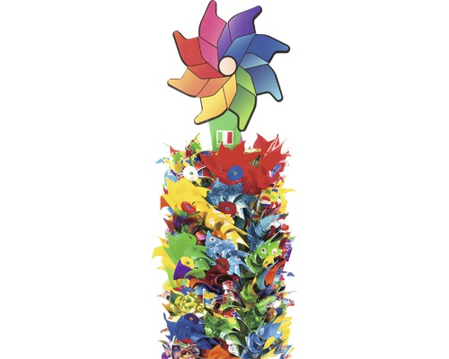 Balení různobarevných větrných mlýnů