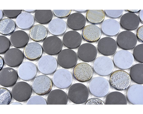 Mozaikové dlaždice s kulatými skleněnými kameny