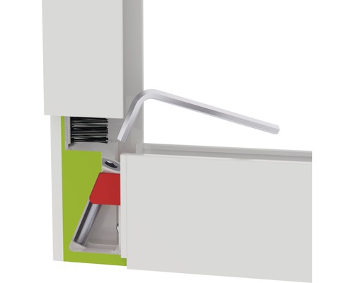 Kování oken s imbusovým klíčem pro nastavení