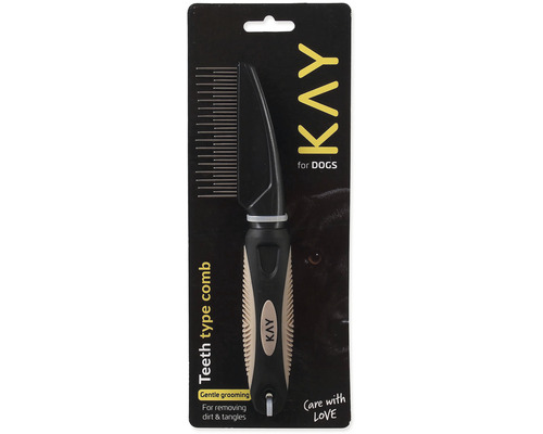 Hřeben pro psy pro péči o srst v balení