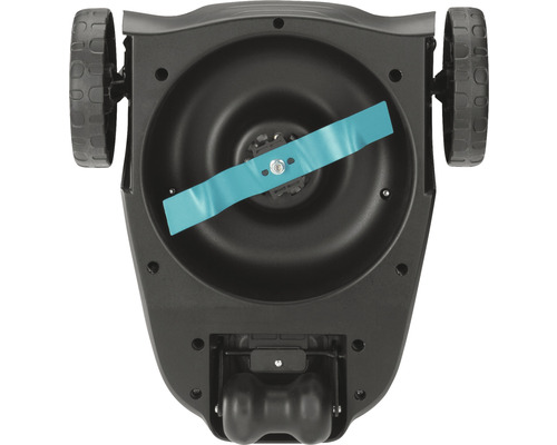 Spodní strana robotické sekačky s nožem