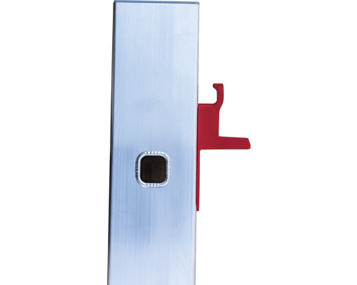 Hliníková poštovní schránka s červeným zámkem pro vyjímání