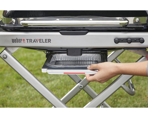 Gril Weber Traveler s vyjímatelnou odkapávací miskou
