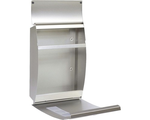 Nerezová poštovní schránka s přihrádkou na noviny