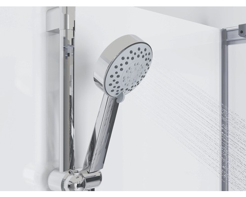 Ruční sprcha s tyčí a tekoucí vodou