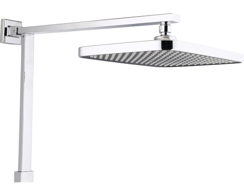 Čtvercová sprchová hlavice se sprchovým ramenem