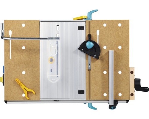 Pracovní stůl Wolfcraft Master s příslušenstvím, pohled shora