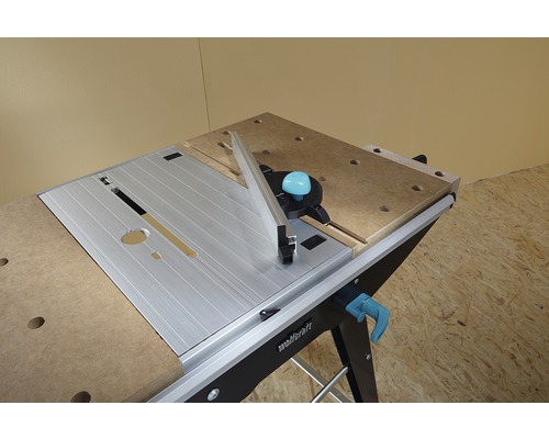 Pracovní stůl Wolfcraft s kovovou vložkou a vedením