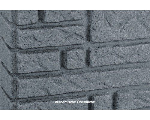 Detail šedých cihel pro venkovní použití