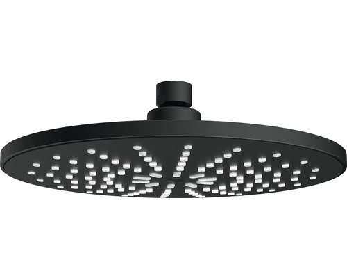 Černá sprchová hlavice pro montáž na strop