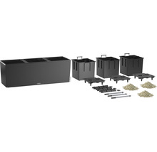 Kompletní sada květináčů s květináčem, vnitřními květináči, dělícími dny, ukazatelem hladiny vody a rostlinným granulátem