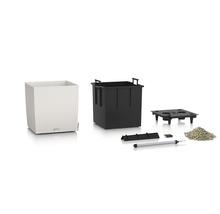 Lechuza Cube Cottage 30 kompletní set s květináčem, vložkou, zavlažovacím systémem a substrátem