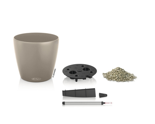 Kompletní sada Lechuza Classico 21 včetně květináče, vložky, zemního substrátu a zavlažovacího systému