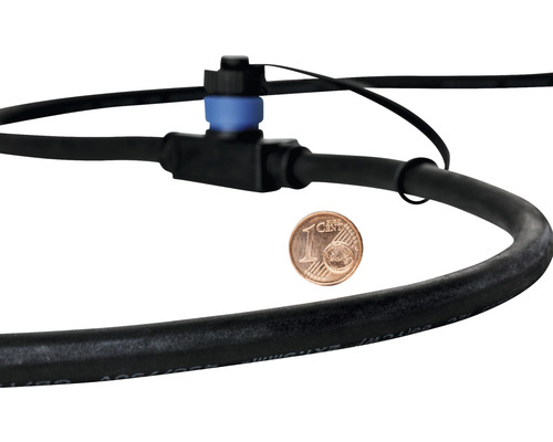 Kapková trubka s regulačním ventilem a euromincí