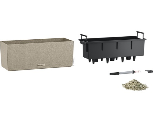 Květináč Lechuza s vložkou, indikátorem hladiny vody a drenáží