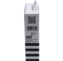Balení produktu Bleil Kabel+Licht s QR kódem, čárovým kódem, označením RoHS a CE.