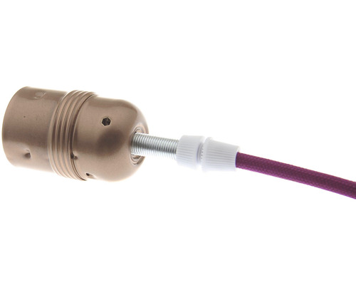 Objímka žárovky se závitem a kabelem