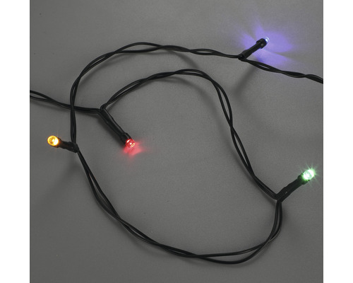 Světelný řetěz s několika barevnými LED světly