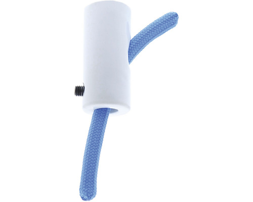 Keramický držák lana s upevňovacím šroubem a lanem