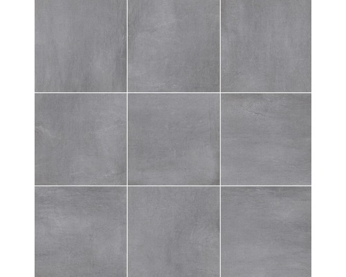 Šedé podlahové dlaždice, čtvercové uspořádání