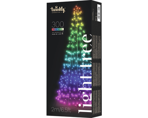 Balení světelného řetězu Twinkly Generation II s 300 RGBW LED světly a ovládáním aplikací, délka 2 metry