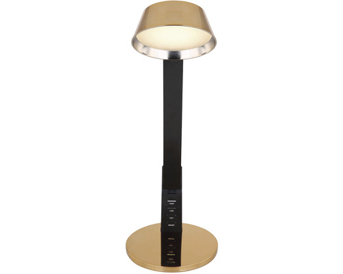 Stolní lampa se stínidlem, základnou a ovládacím panelem
