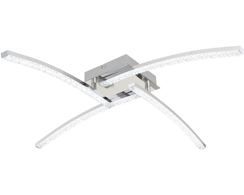 Stropní svítidlo se čtyřmi rameny a křišťálovým vzhledem