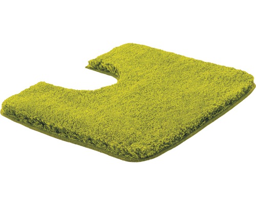 Zelená předložka na toaletu s výřezem