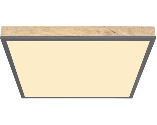 Čtvercové LED stropní svítidlo s dřevěným vzhledem