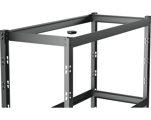 Kovový regálový rám pro skladování