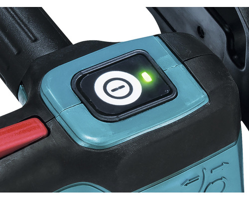 Detailní pohled na vypínač nůžek na živý plot