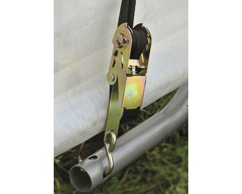 Upínací popruh s ráčnou k upevnění plachty
