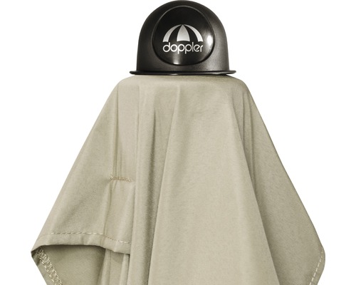 Zavřený slunečník s logem Doppler