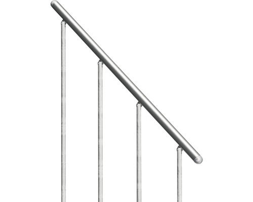 Kovové zábradlí se třemi podpěrami pro schody