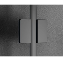 Rohový sprchový kout basano Ballino black 90 x 90 cm čiré sklo barva profilu matně černý-thumb-7