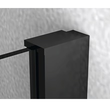 Rohový sprchový kout basano Ballino black 90 x 90 cm čiré sklo barva profilu matně černý-thumb-6