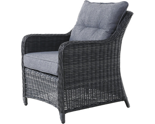 Proutěné křeslo s polstrováním