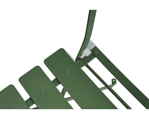 Detail zelené zahradní židle