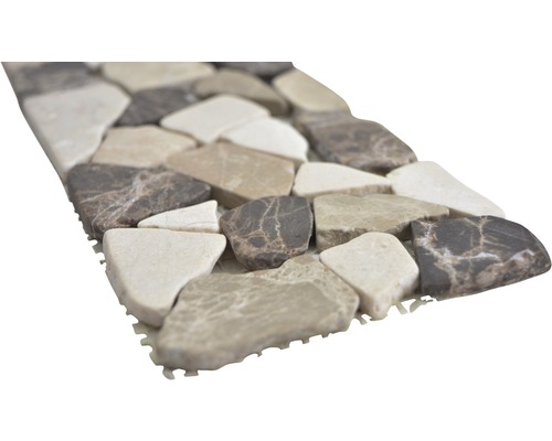 Mozaiková dlaždice z přírodního kamene na síti