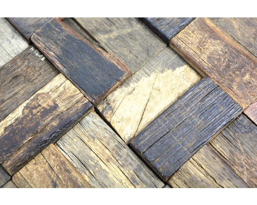 Detailní záběr vzoru z dřevěných dlaždic