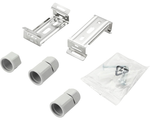 Instalační materiál pro elektrické vedení: držáky, šroubení a šrouby